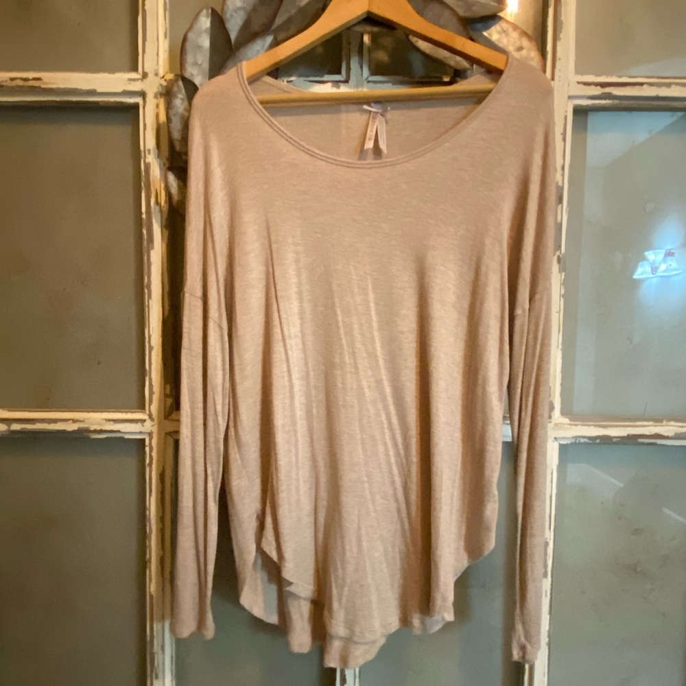 Jo & Co Tan Tunic Top L